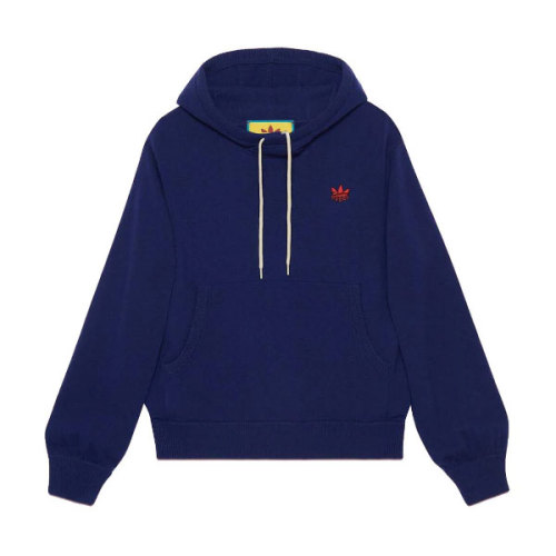 GUCCI X ADIDAS WOOL SWEATSHIRT DARK BLUE – GCK044