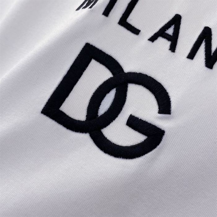 DOLCE & GABBANA COTTON T-SHIRT WITH DG EMBROIDERY – DT002