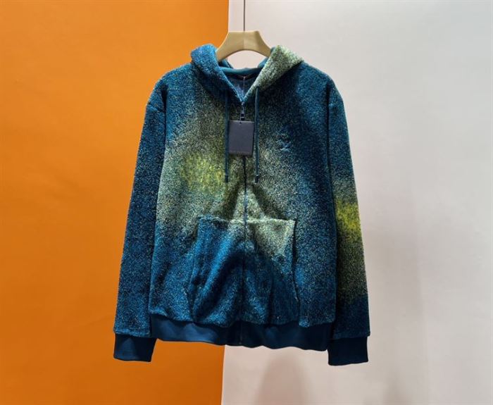 LOUIS VUITTON EMBROIDERED ZIP THROUGH HOODIE – LVH053