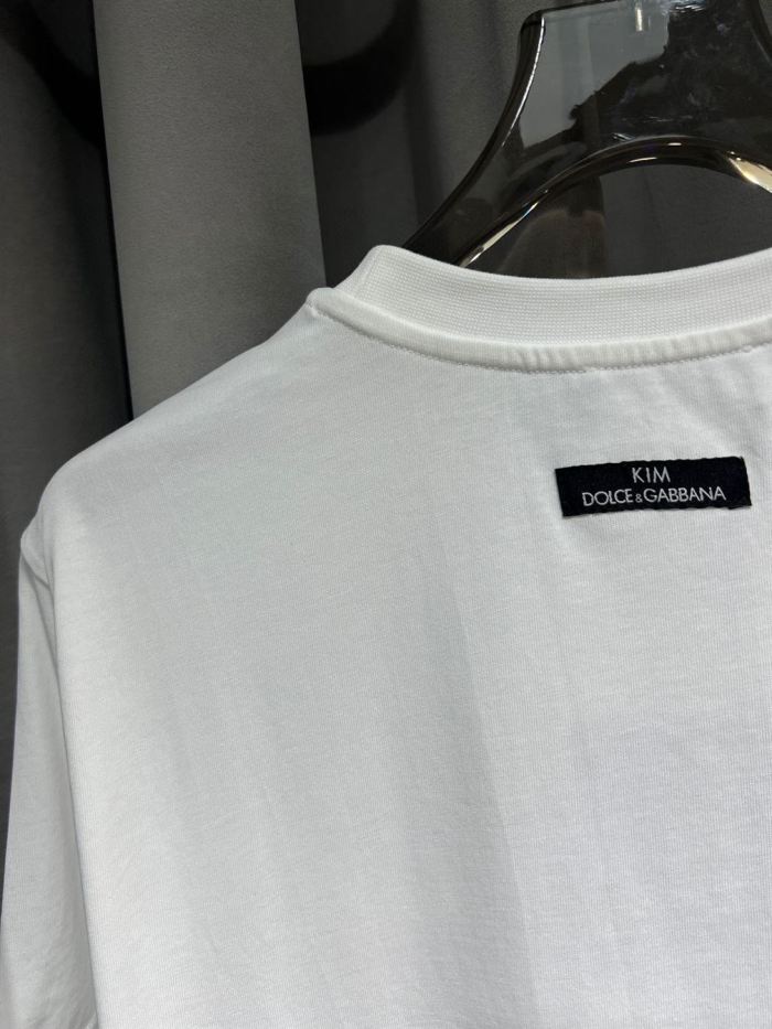 DOLCE & GABBANA CIAO KIM PASTA-PRINT T-SHIRT – DT012