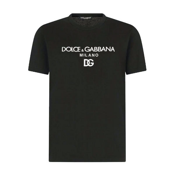 DOLCE & GABBANA COTTON T-SHIRT WITH DG EMBROIDERY – DT009
