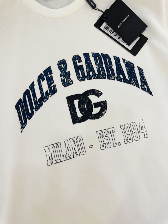 DOLCE & GABBANA COTTON T-SHIRT WITH PRINT – DT003