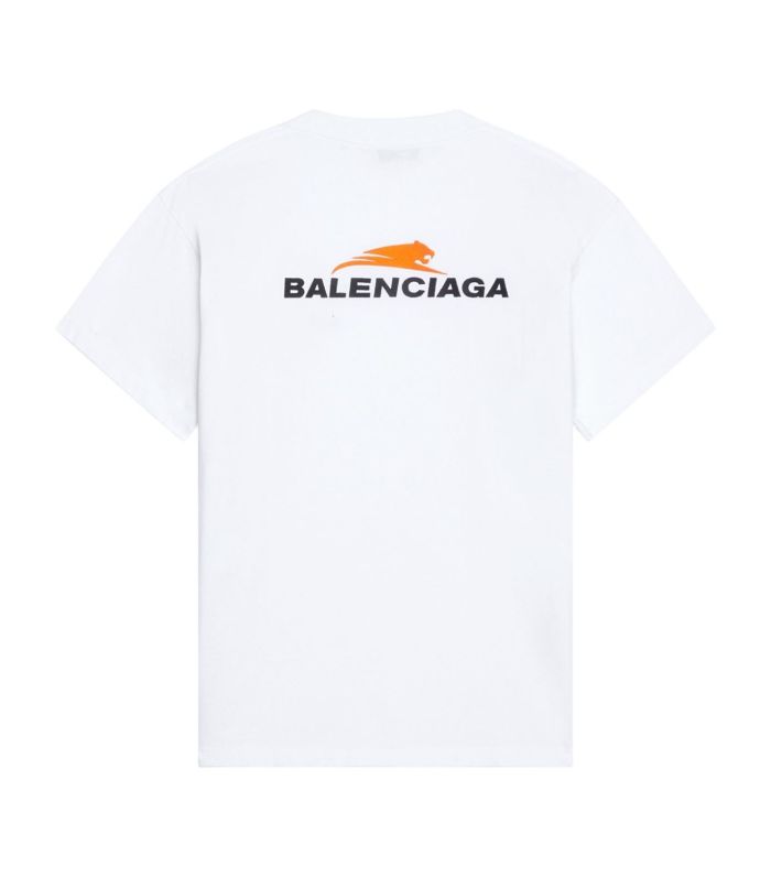 BALENCIAGA MEN’S YEAR OF THE TIGER T-SHIRT MEDIUM FIT IN WHITE – BAS001