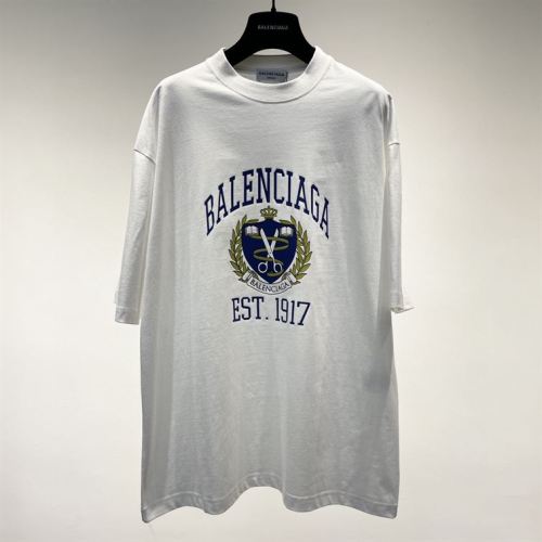 BALENCIAGA COLLEGE T-SHIRT MEDIUM FIT IN WHITE – BAS009