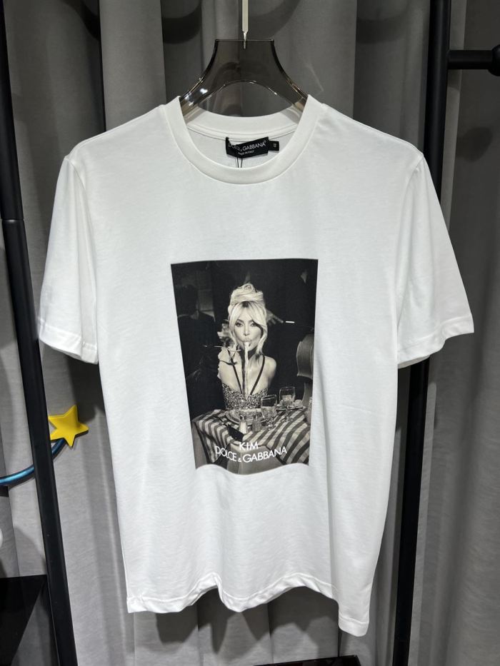 DOLCE & GABBANA CIAO KIM PASTA-PRINT T-SHIRT – DT012
