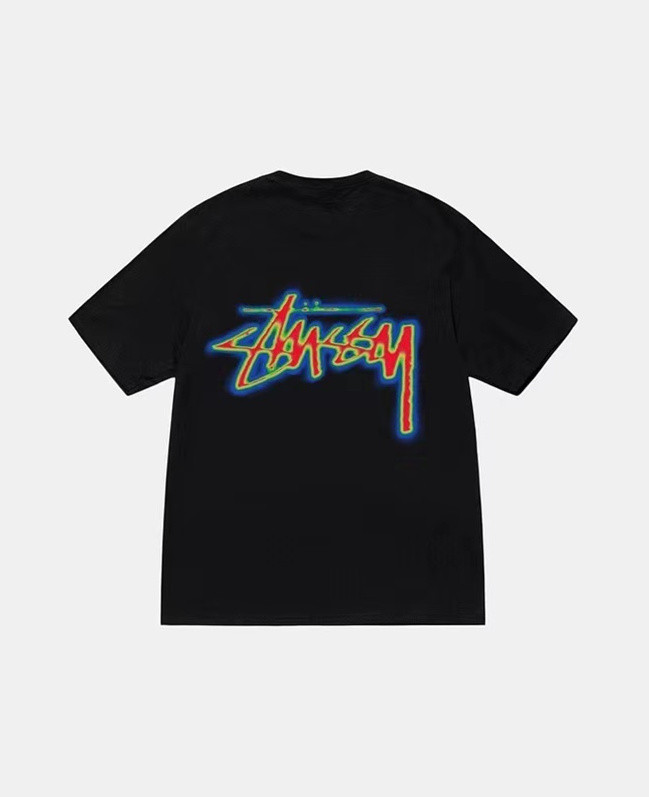 STUSSY THERMAL IMAGING TEE BLACK