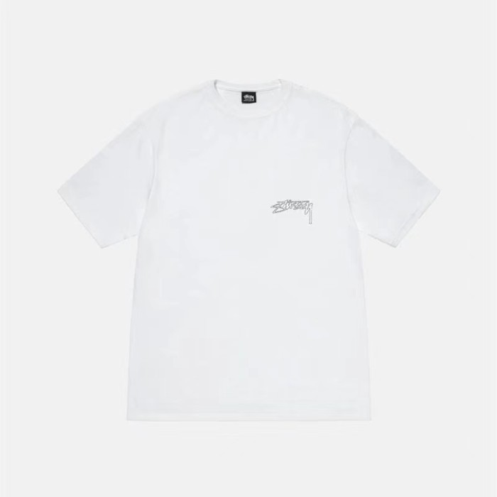 STUSSY EAGLE PRINT TEE WHITE