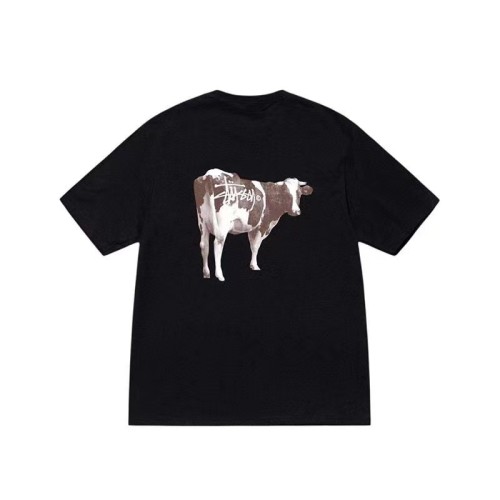 STUSSY COW PRINT TEE BLACK