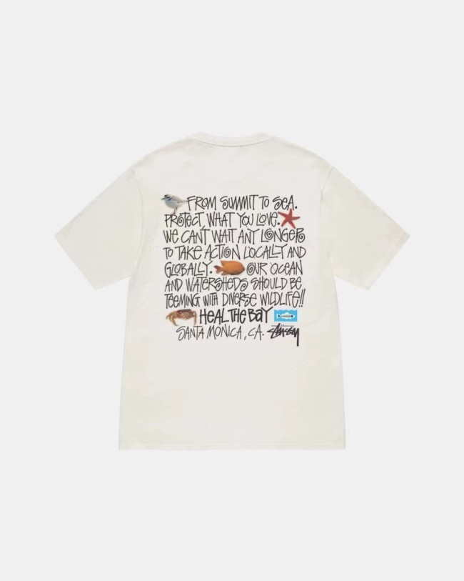 STUSSY SHORT ESSAY TEE BEIGE