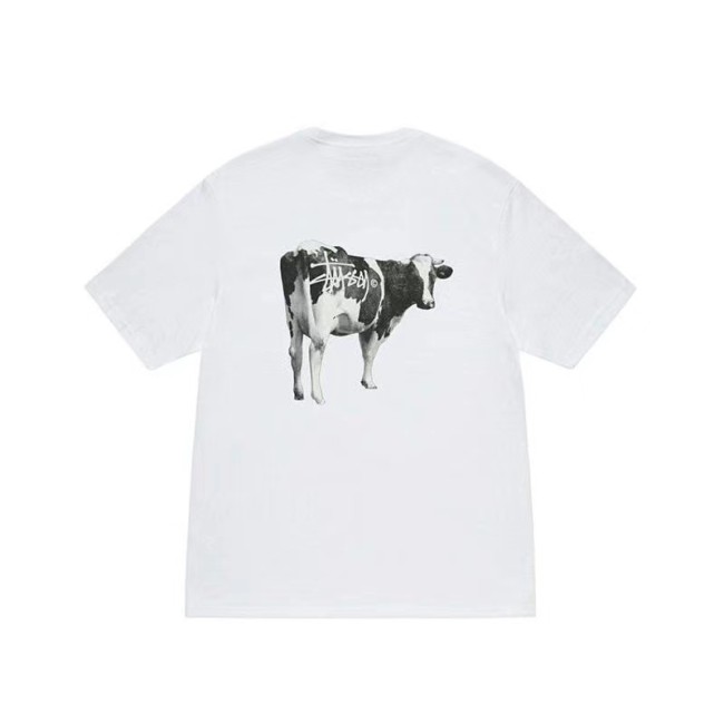 STUSSY COW PRINT TEE WHITE