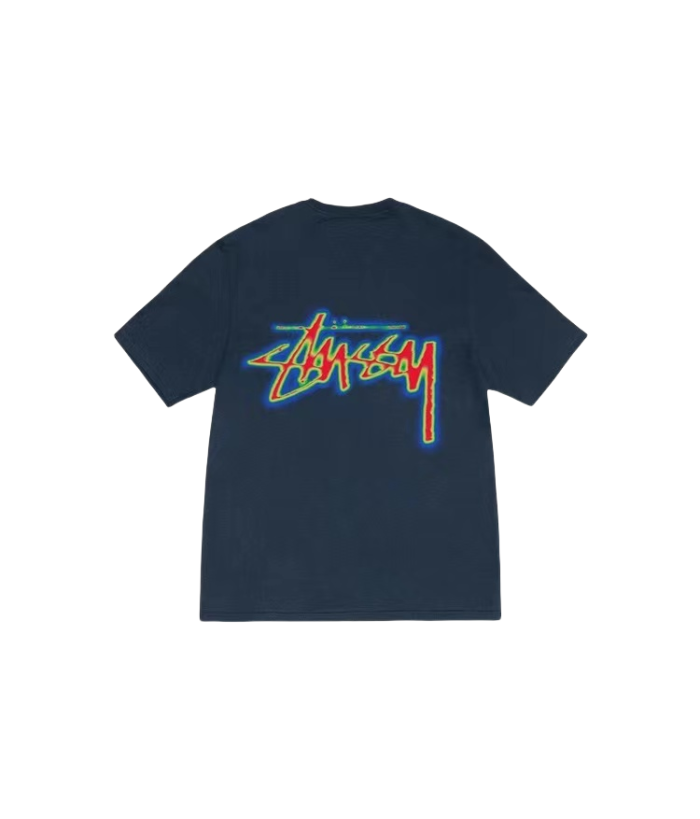 STUSSY THERMAL IMAGING TEE NAVY