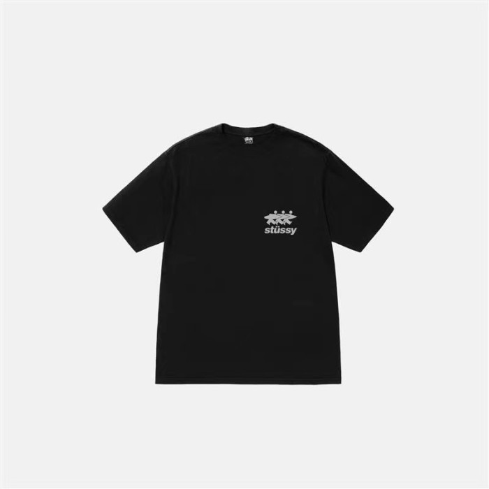 STUSSY 3 SURFER TEE BLACK