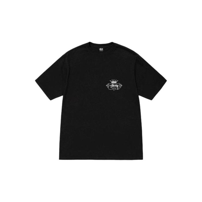 STUSSY 1980 CROWN TEE BLACK