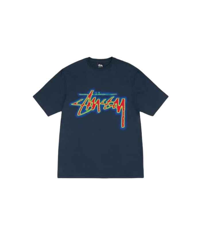 STUSSY THERMAL IMAGING TEE NAVY