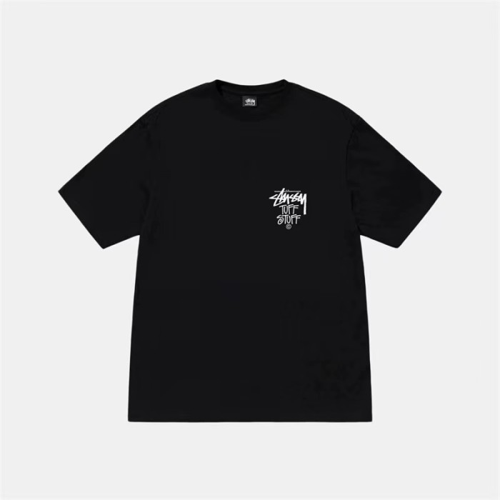STUSSY FILE CLAMP TEE BLACK