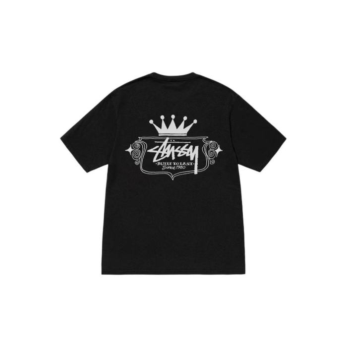 STUSSY 1980 CROWN TEE BLACK