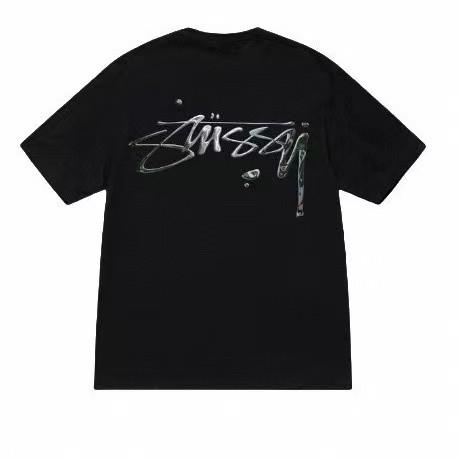STUSSY MERCURY PRINT TEE BLACK