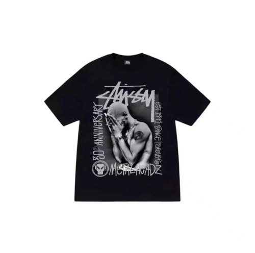 STUSSY BAND TEE BLACK