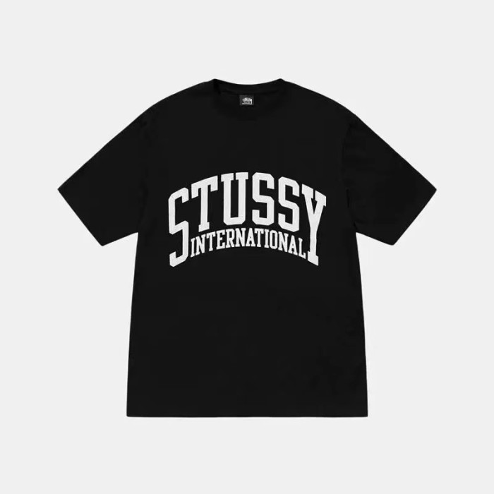 STUSSY INTERNATION PRINT TEE BLACK
