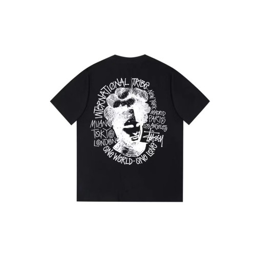 STUSSY RETRO CHARACTERS TEE BLACK