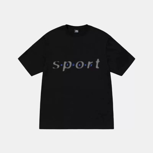 STUSSY SPORT PRINT TEE BLACK