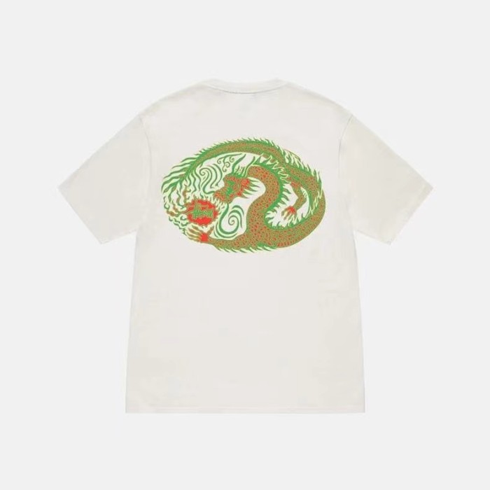 STUSSY DRAGON TEE WHITE
