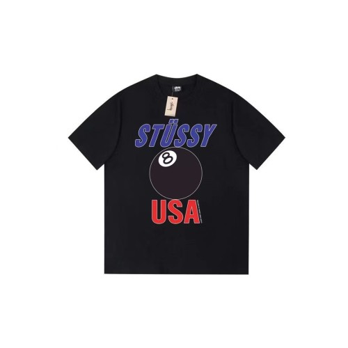 STUSSY USA 8 BALL TEE BLACK
