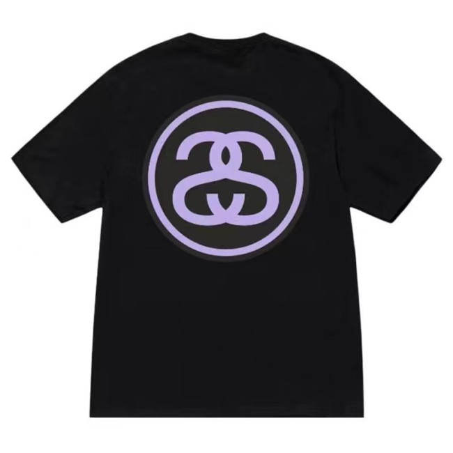 STUSSY BIG LOGO TEE BLACK