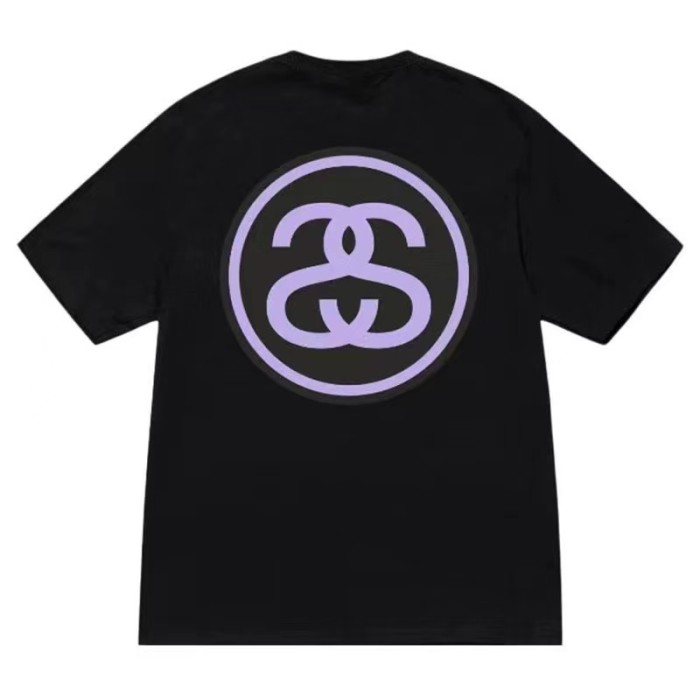 STUSSY BIG LOGO TEE BLACK