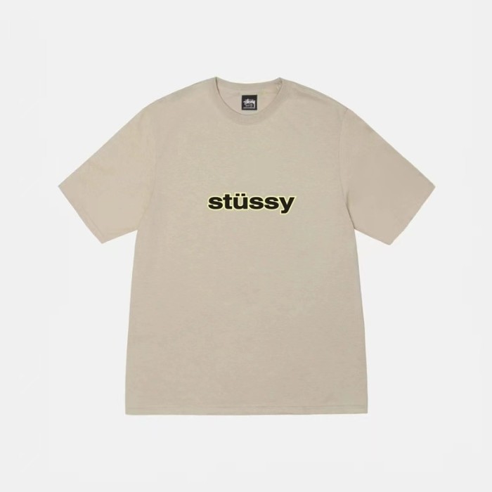 STUSSY BIG LOGO TEE YELLOW