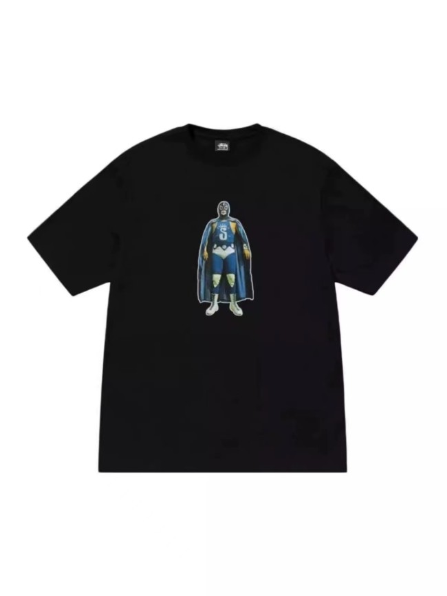 STUSSY WRESTLING TEE BLACK