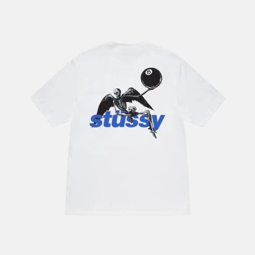 STUSSY SKELETON ANGEL TEE WHITE