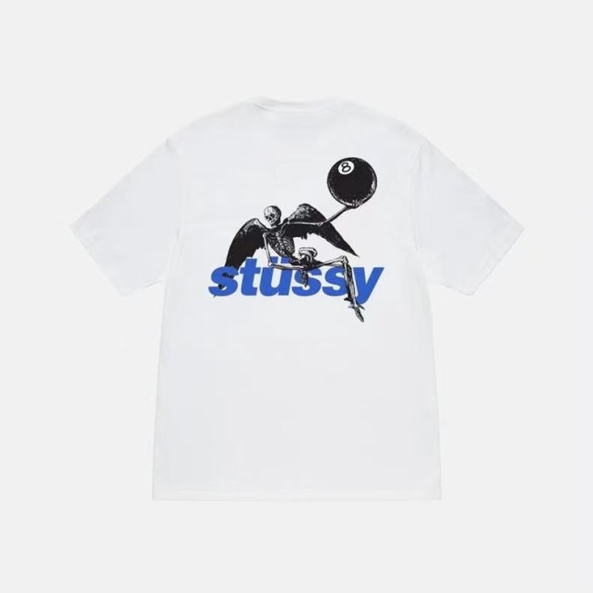 STUSSY SKELETON ANGEL TEE WHITE