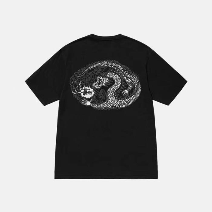 STUSSY DRAGON TEE BLACK