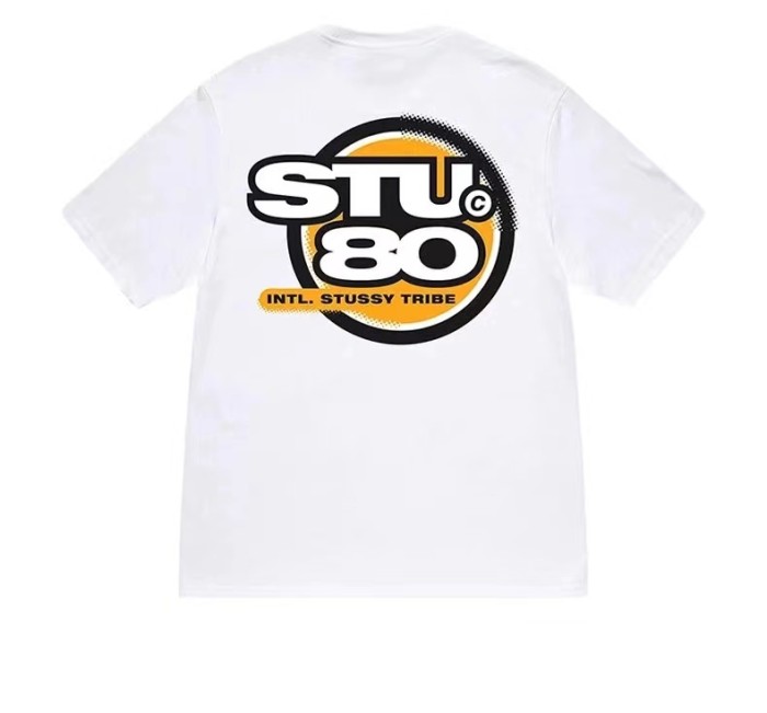 STUSSY GLOBAL TRIBE TEE WHITE