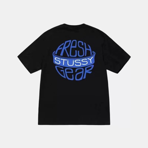 STUSSY EARTH LETTERS TEE BLACK