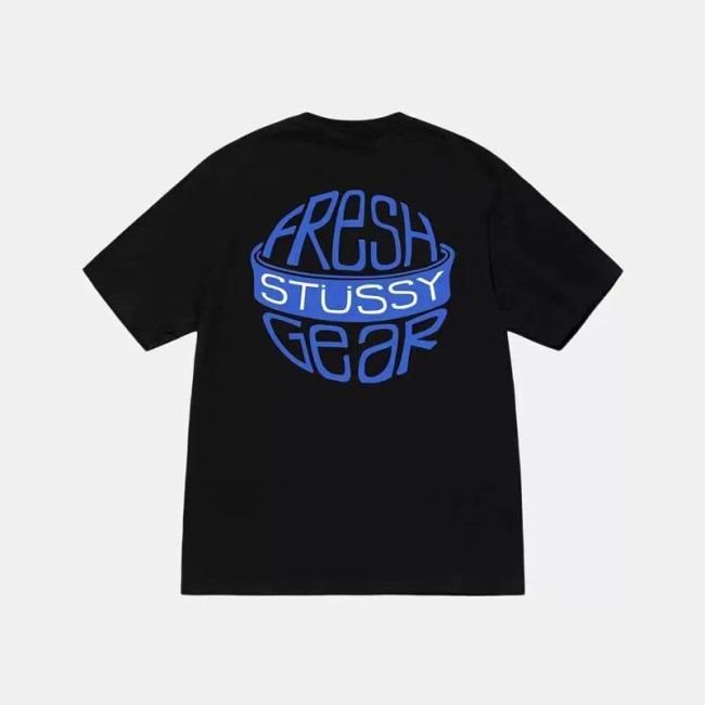 STUSSY EARTH LETTERS TEE BLACK