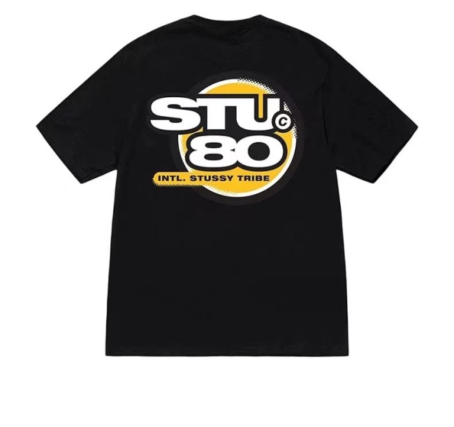 STUSSY GLOBAL TRIBE TEE BLACK