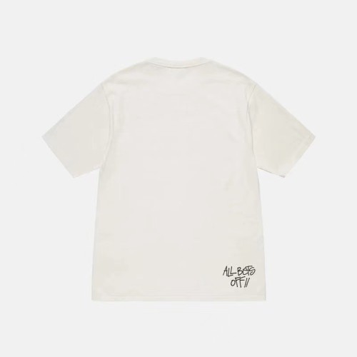 STUSSY HOLDING PLAYING CARDS PRINT TEE WHITE