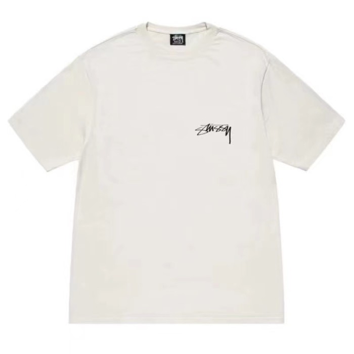 STUSSY SPIDER 8 BALL PRINT TEE WHITE