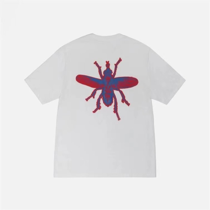 STUSSY ALPHABET INSECT TEE WHITE