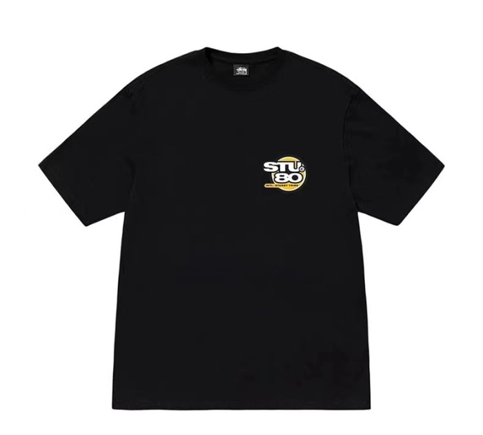 STUSSY GLOBAL TRIBE TEE BLACK