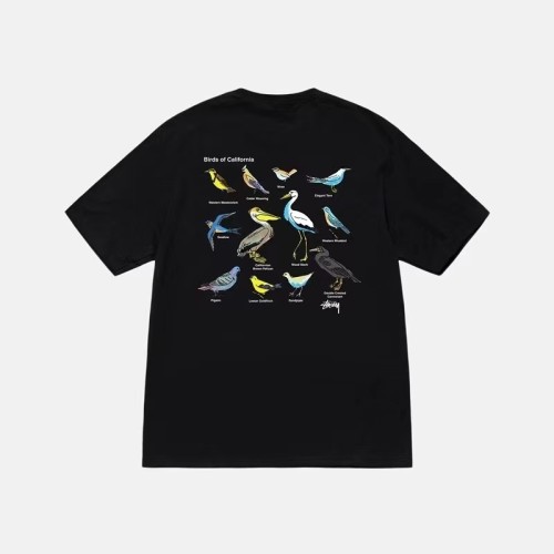 STUSSY CALIFORNIA BIRD TEE BLACK