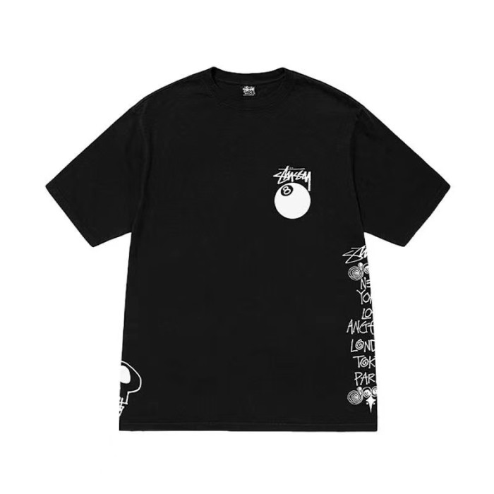 STUSSY LOGO TEE BLACK