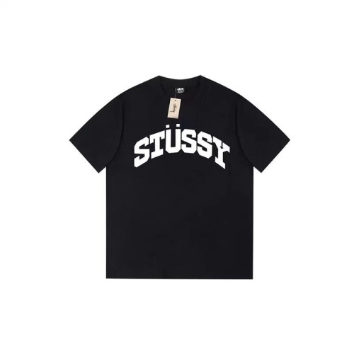 STUSSY BEND LOGO TEE BLACK