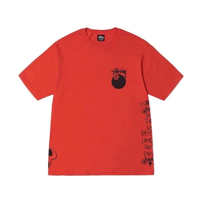 STUSSY LOGO TEE RED