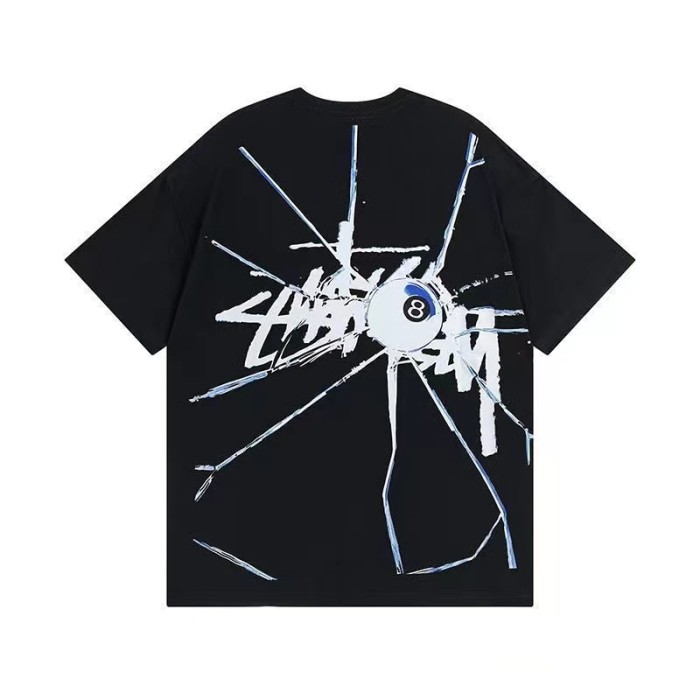 STUSSY WRECKING BALL TEE BLACK