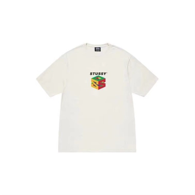 STUSSY 3D LETTER TEE WHITE