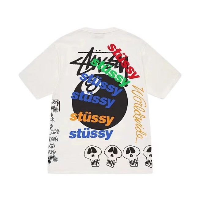 STUSSY LOGO TEE WHITE