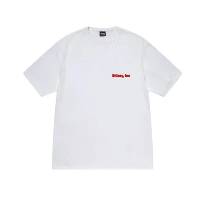 STUSSY ENCYCLOPEDIA LETTERS TEE WHITE